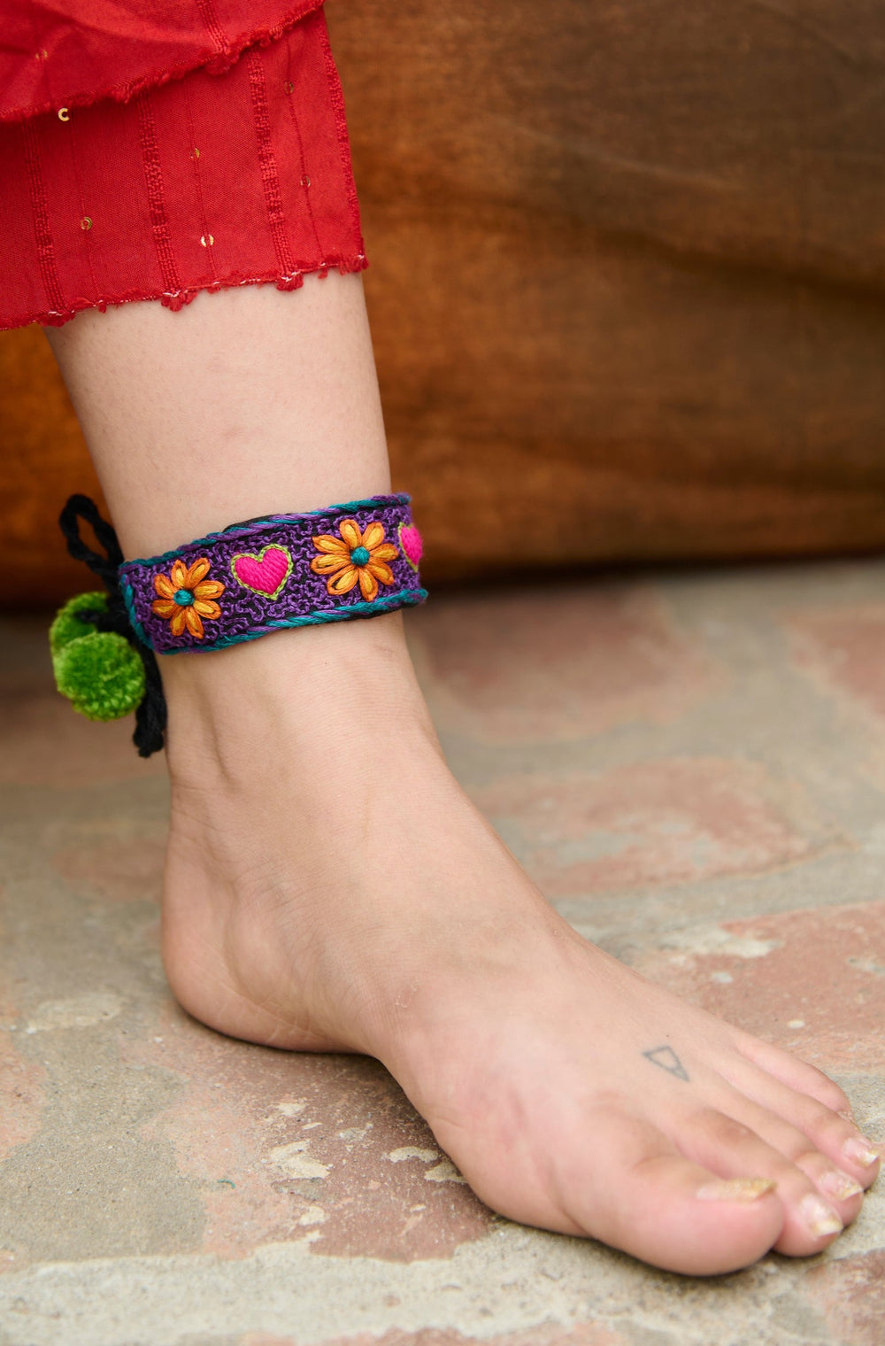 Fabric on sale anklet bracelets