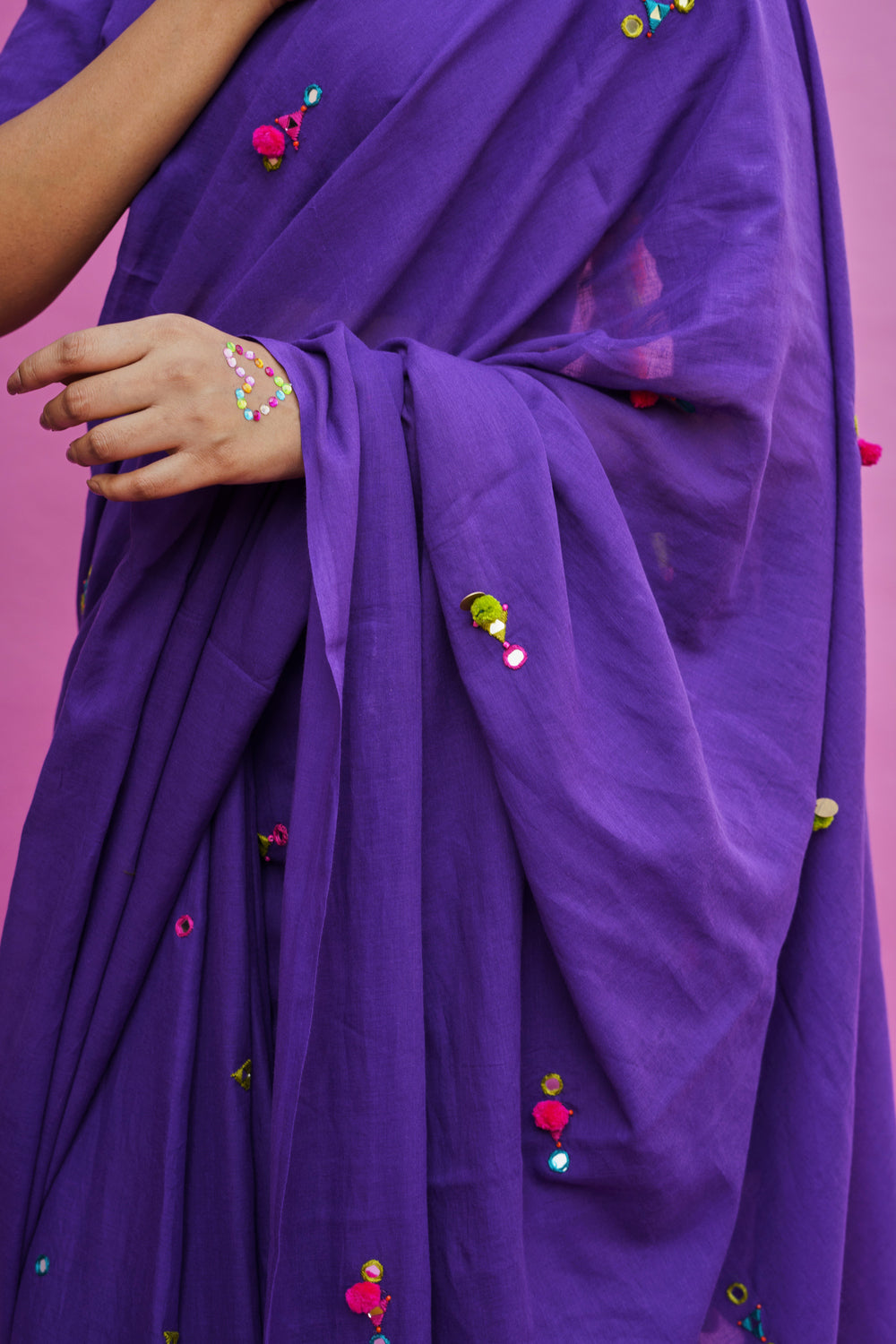 Jamun Purple Mupagam Pure Kanchipuram Silk Saree– Clio Silks